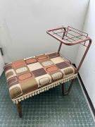 スツール　布地　アイアン・スチール