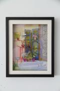 3Dガラスアート　VITREOGRAPHY　-Goat　on　Balcony-